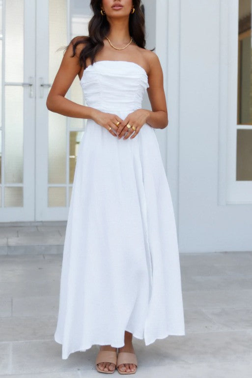 Ruched Off-Shoulder Maxi Dress | Elegant Formal Evening Wear