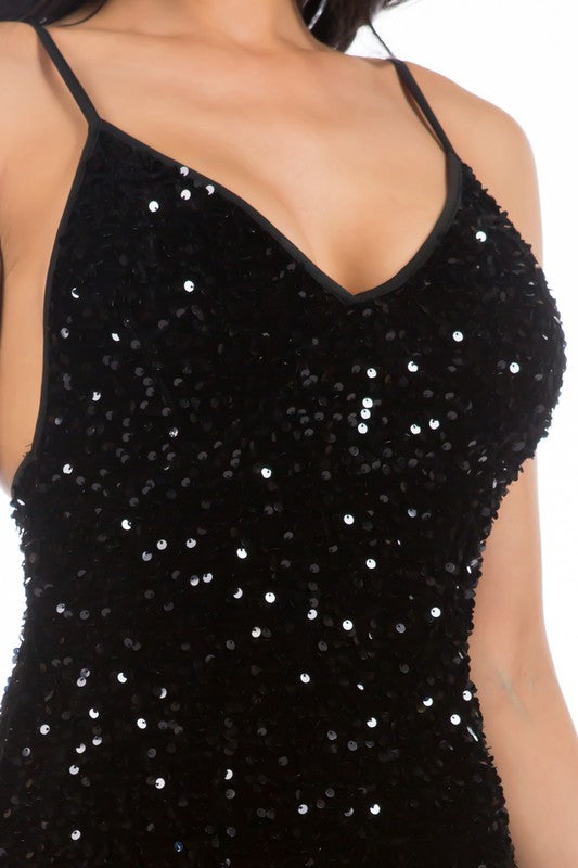 SEXY SEQUIN PARTY  DRESS By Claude