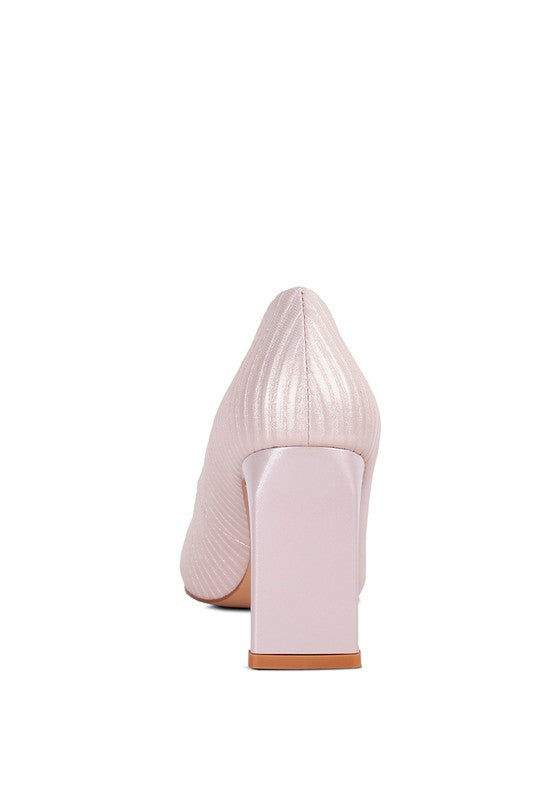 Tickles Italian Block Heel Pumps Rag Company