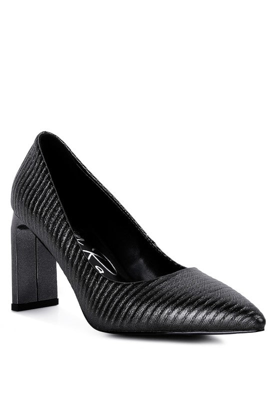 Tickles Italian Block Heel Pumps Rag Company