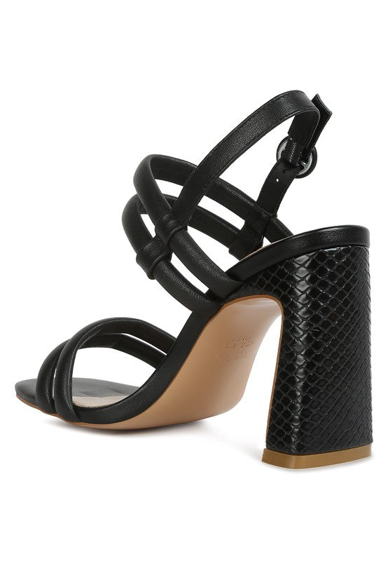 AVIANNA Slim Block Heel Sandal Rag Company