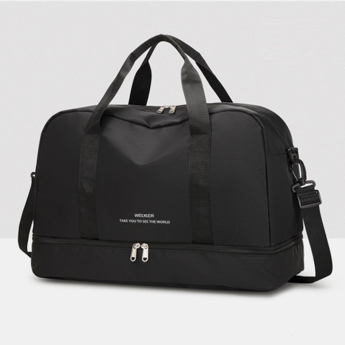 Detachable Strap Nylon Oversize Travel Bag Trendsi