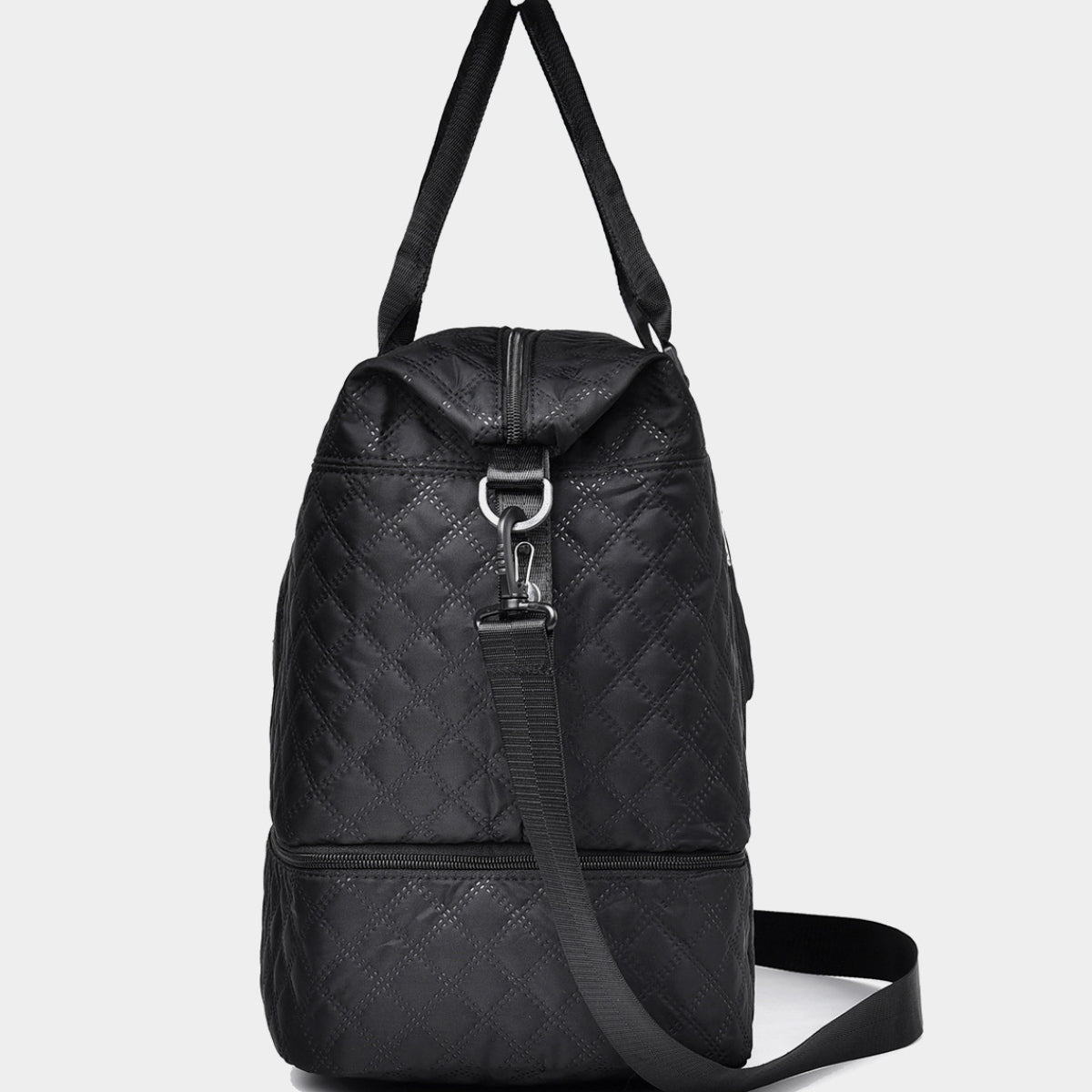 Diamond Grid Oxford Cloth Oversize Travel Bag Trendsi