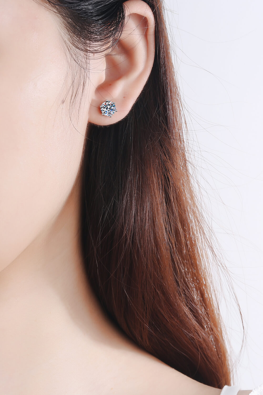 Adored Moissanite Stud Earrings Trendsi