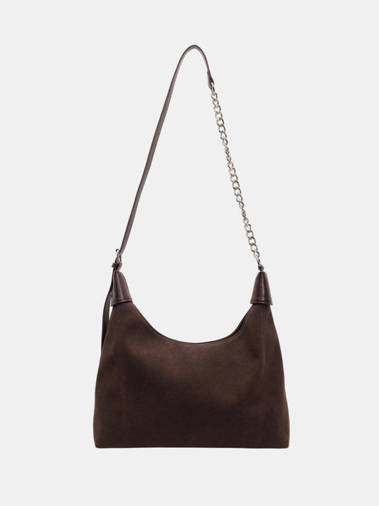 Suede Adjustable Strap Shoulder Bag Trendsi