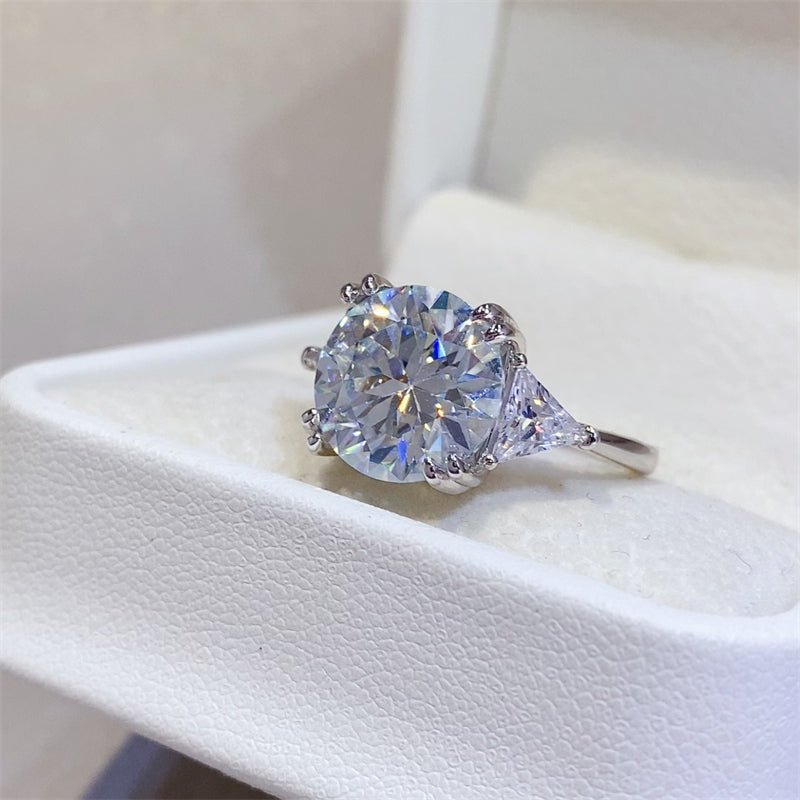 5 Carat Moissanite 925 Sterling Silver Ring - Freda Fashion