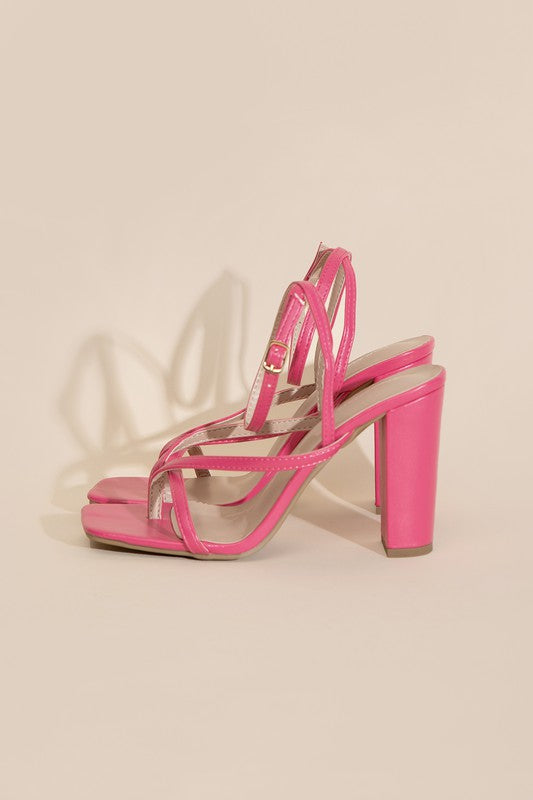 NILE-5 Thong Strappy Heels Top Guy Footwear