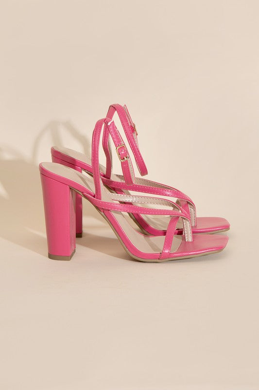 NILE-5 Thong Strappy Heels Top Guy Footwear