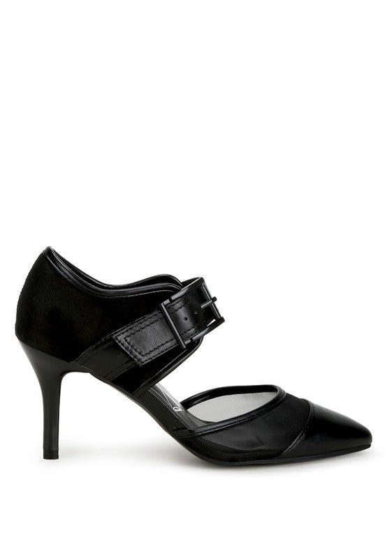 Aneri Buckle Detail Pump Sandals - Freda Fashion