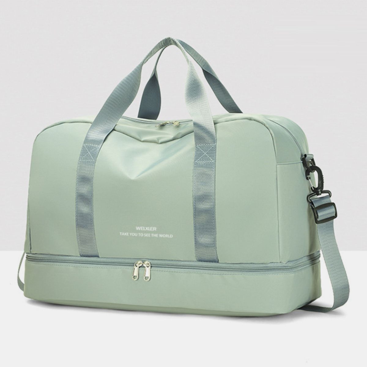 Detachable Strap Nylon Oversize Travel Bag Trendsi