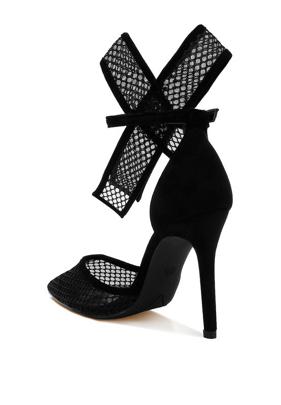 Regenta Big Bow Detail Stiletto Sandals Rag Company