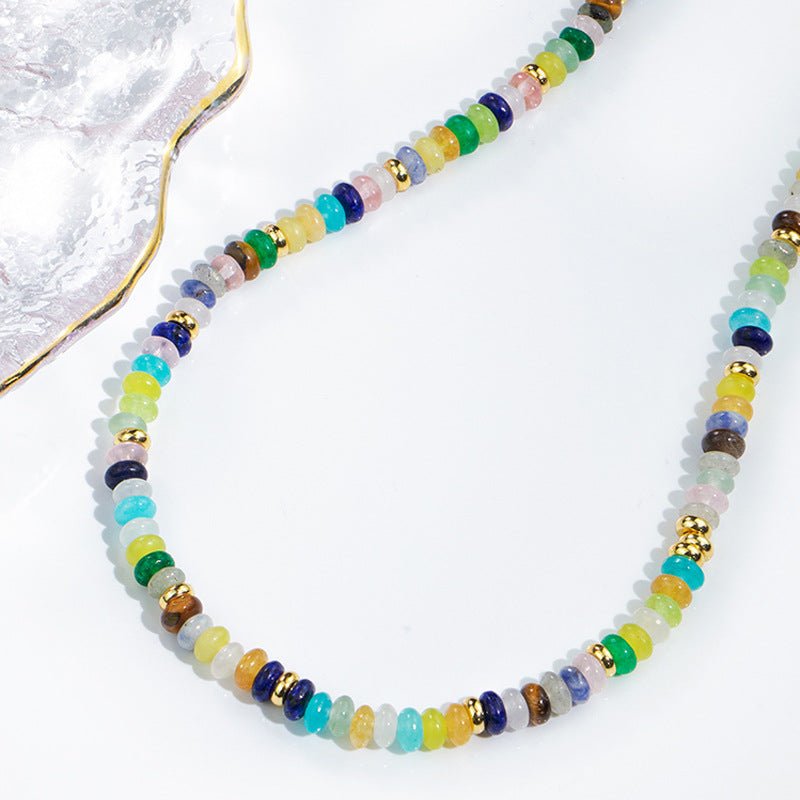 Colorful and Playful Dopamine Beaded Necklace - GlamBee Fashion