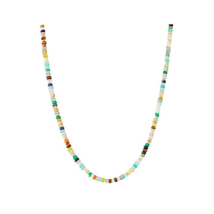 Colorful and Playful Dopamine Beaded Necklace - GlamBee Fashion