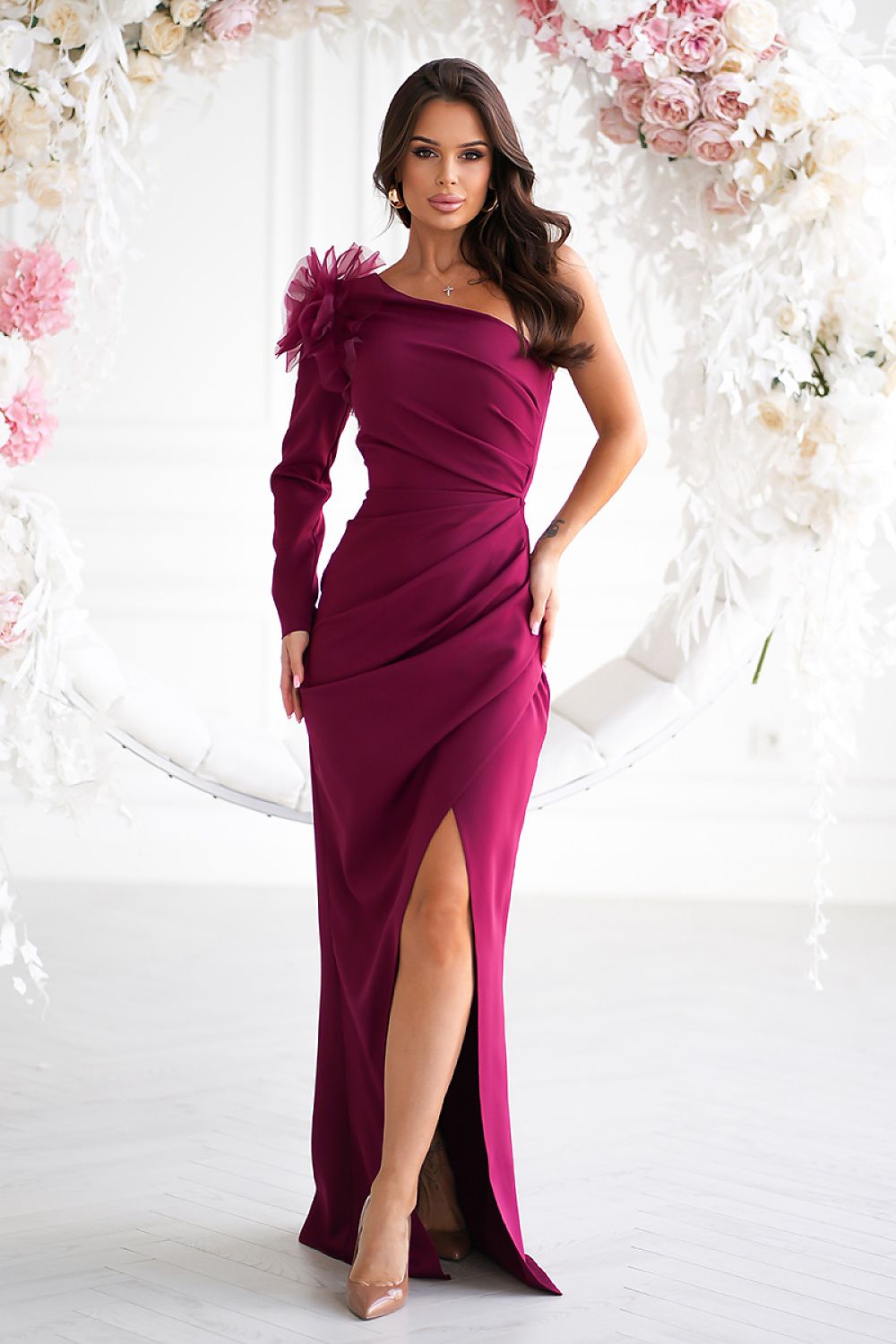 Long dress model 203646 Bicotone Bicotone