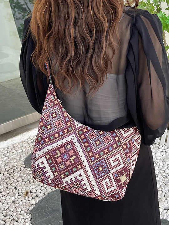 Geometric Adjustable Strap Crossbody Bag Trendsi