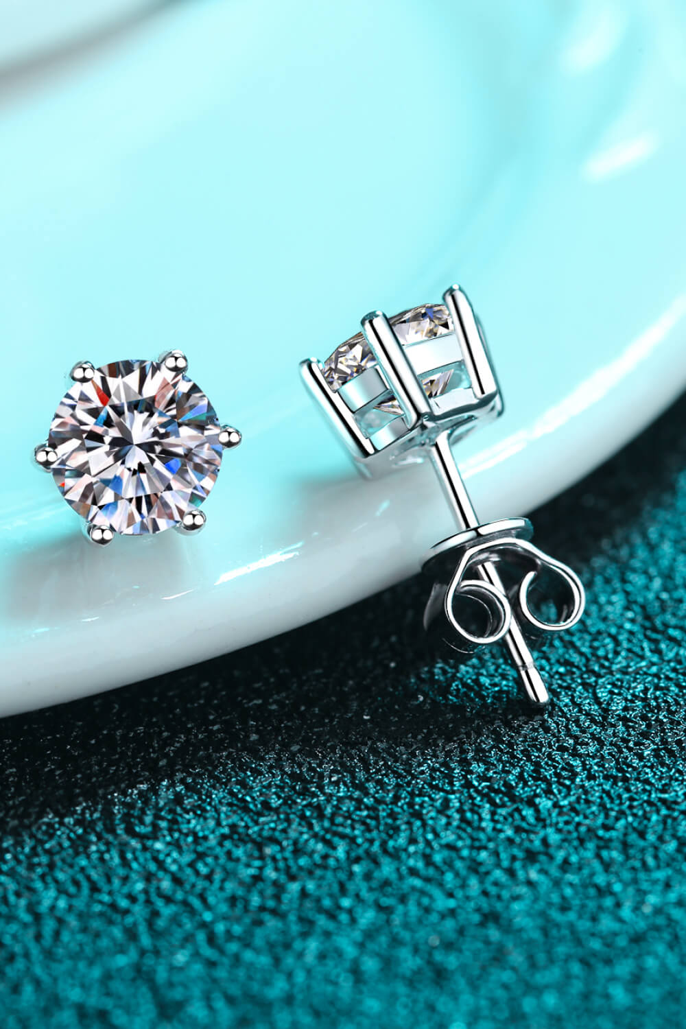 Adored Moissanite Stud Earrings Trendsi