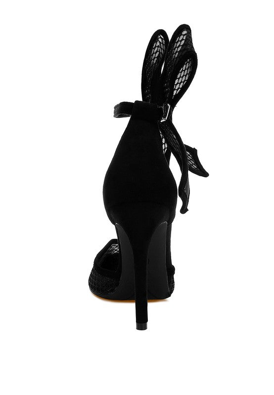 Regenta Big Bow Detail Stiletto Sandals Rag Company