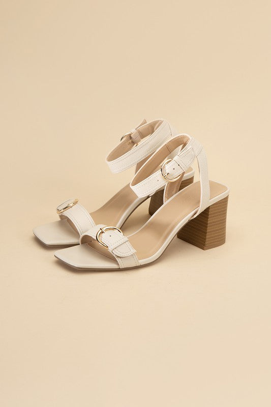 TREATY-S Buckle Sandal Heel Fortune Dynamic