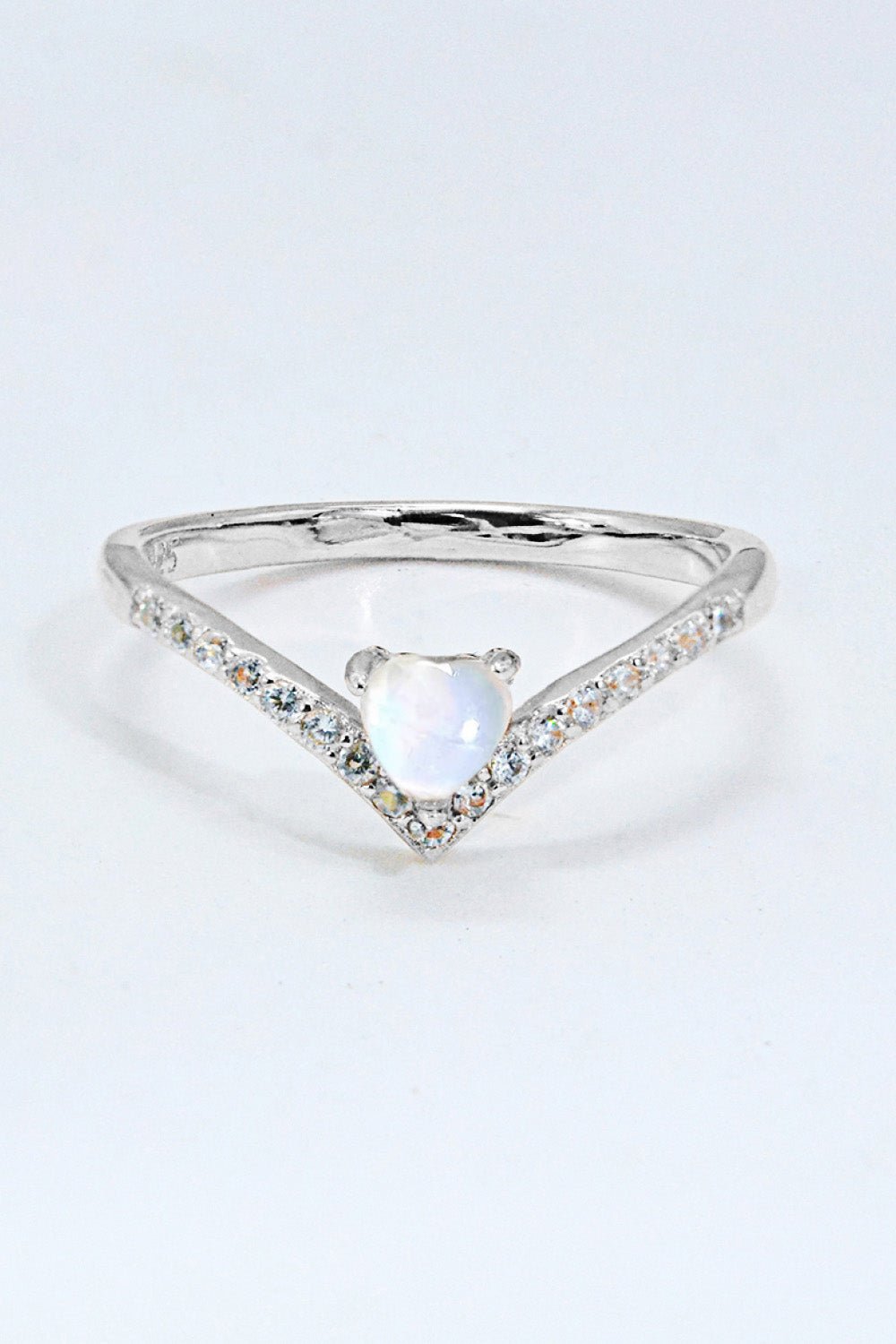 Moonstone Heart - Shaped Ring - Freda Fashion