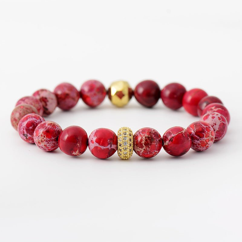 Natural Stone Beaded Bracelet - Freda Fashion