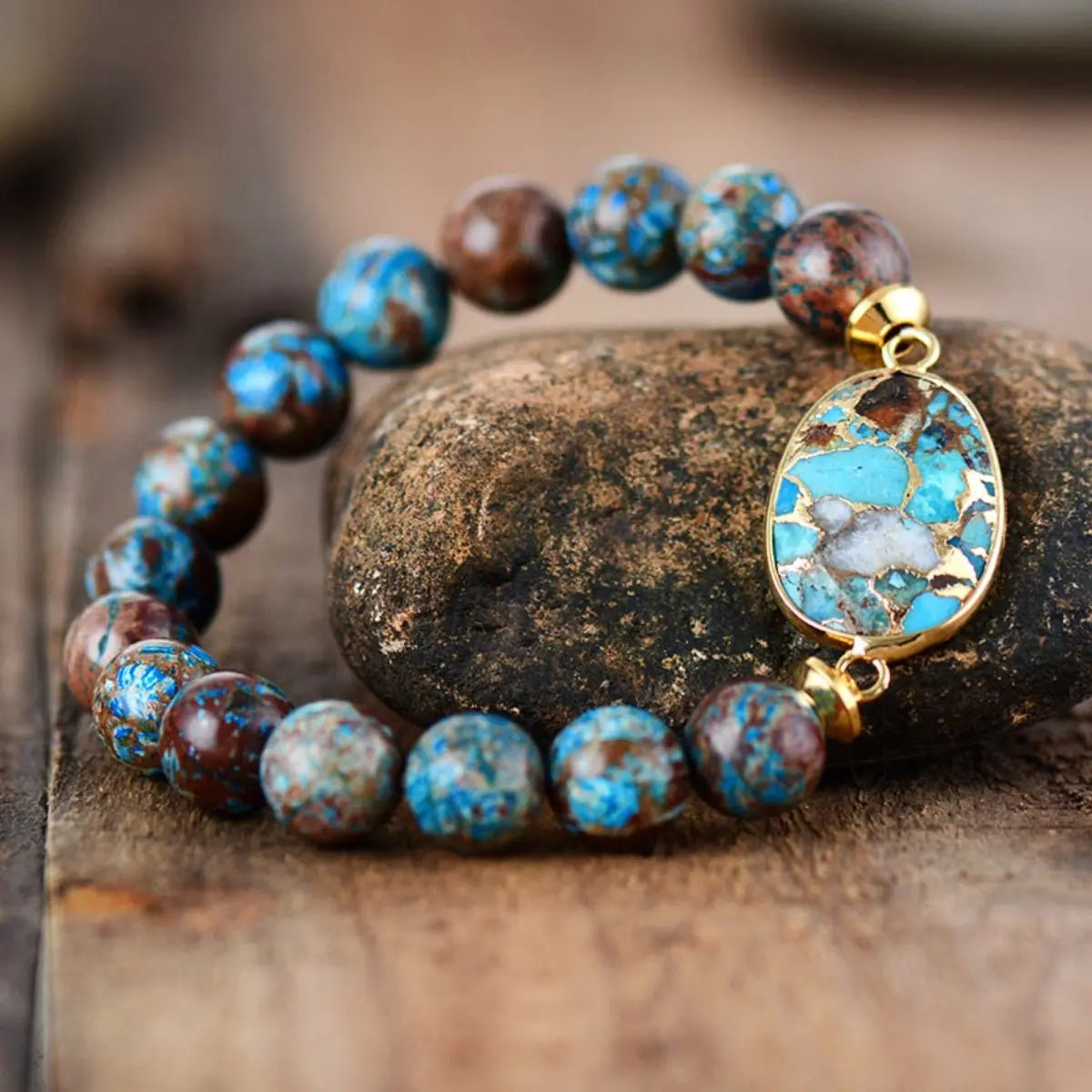 Natural Stone Beaded Bracelet - GlamBee Fashion