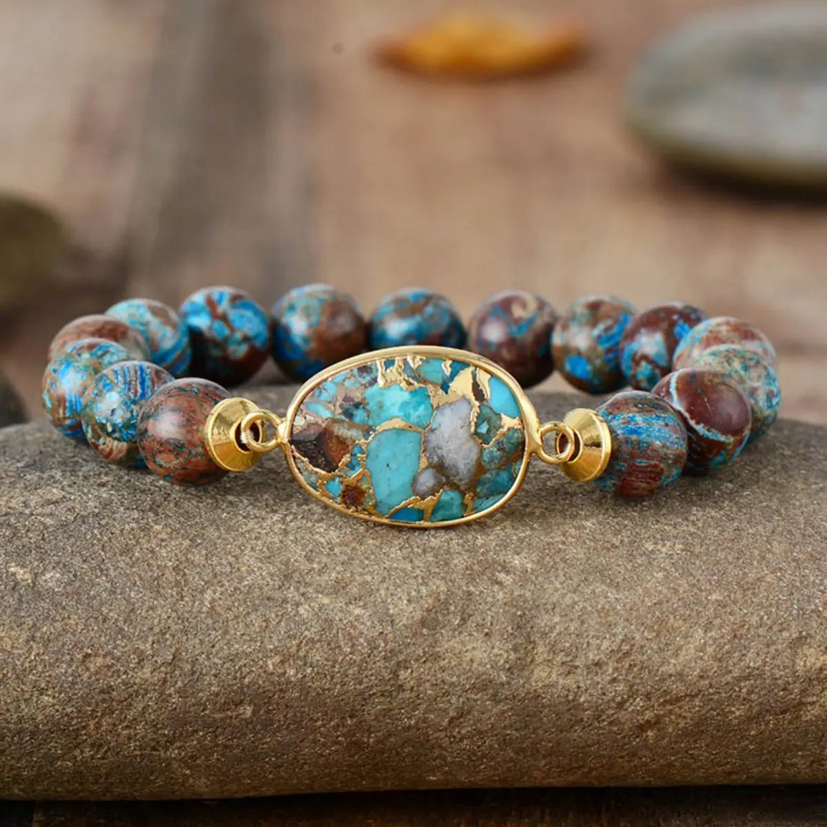 Natural Stone Beaded Bracelet - GlamBee Fashion