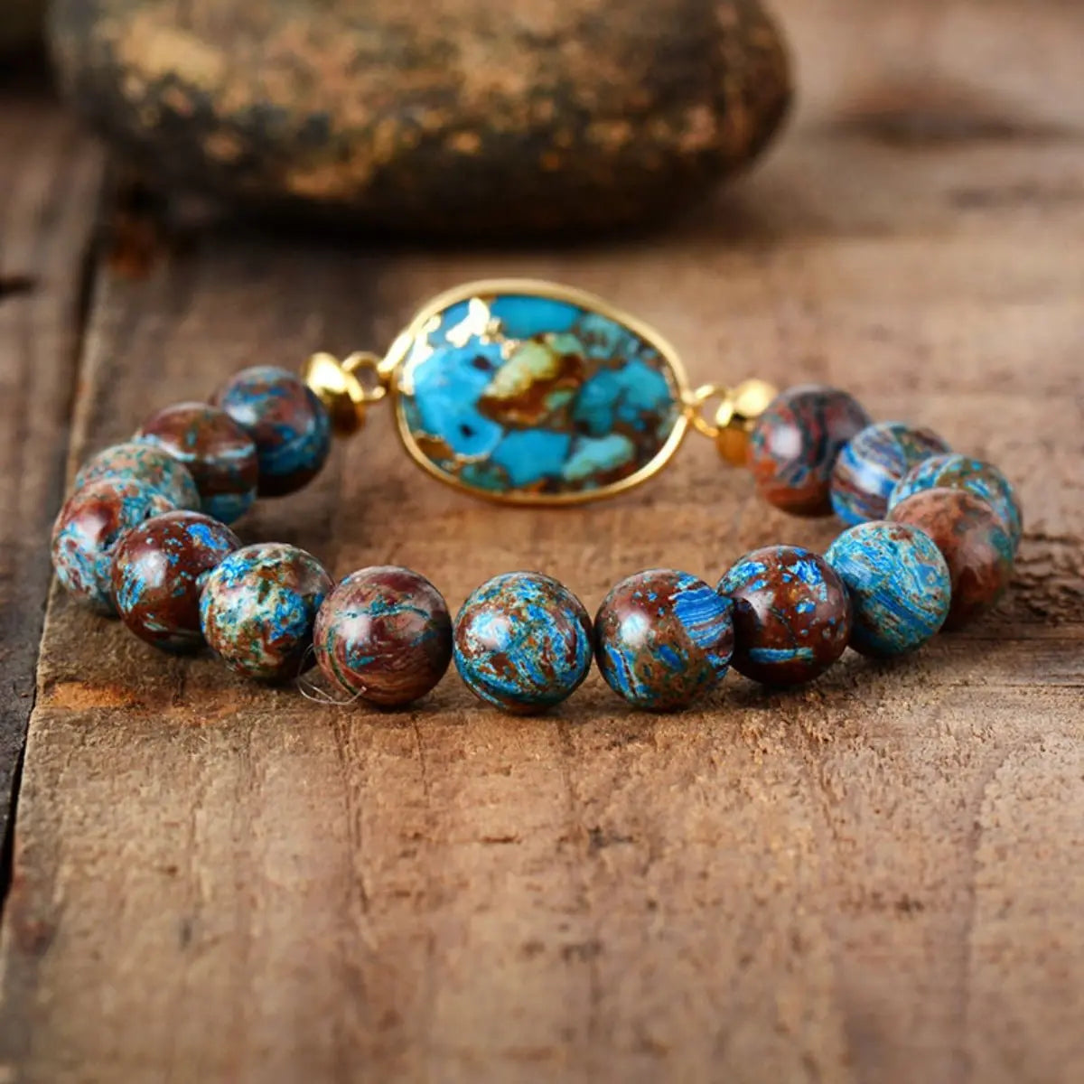 Natural Stone Beaded Bracelet - GlamBee Fashion