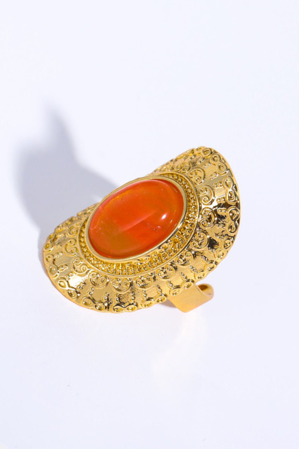 Natural Stone Copper Ring - Freda Fashion