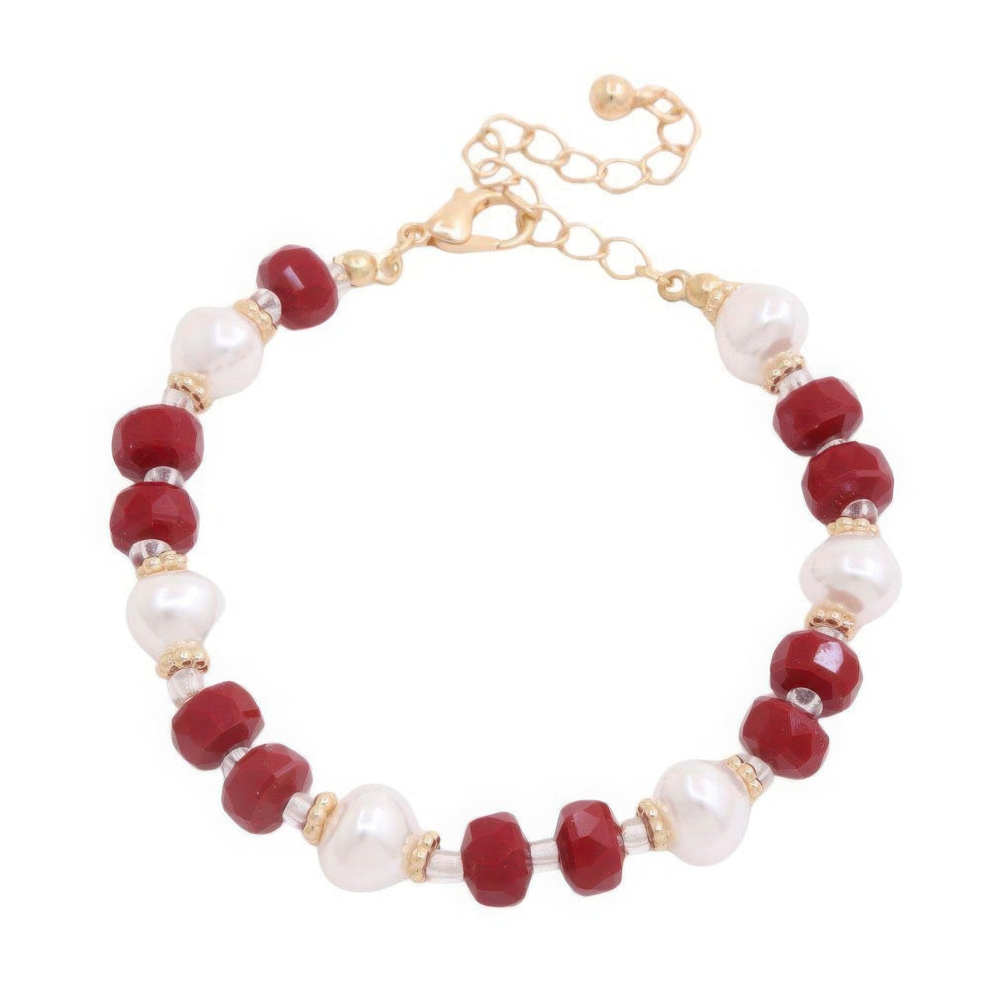 Pearl Beaded Metal Bracelet - GlamBee Fashion