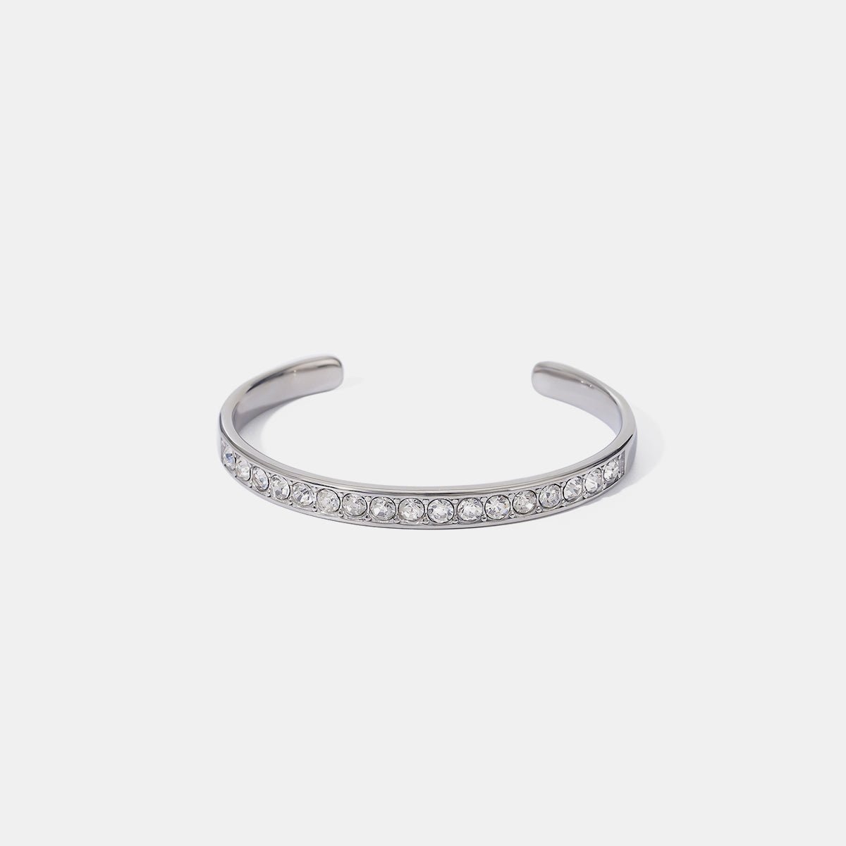 Stainless Steel Inlaid Zircon Bracelet - GlamBee Fashion