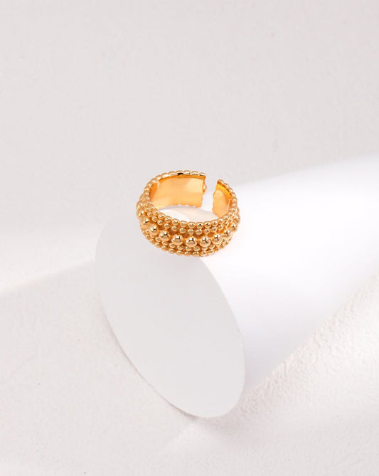 Timeless Twist: Intricate Carved Vintage Silver Ring - GlamBee Fashion